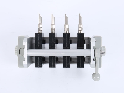 HH2019A單相偏心輪背出線(xiàn)表座（4滑塊-120、125孔距，M6-螺桿）