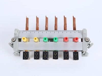 HH2018B三相鋁合金下出線(xiàn)表座（6滑塊,8滑塊，碲銅表棒，180、200孔距，200A大電流，M8螺桿）